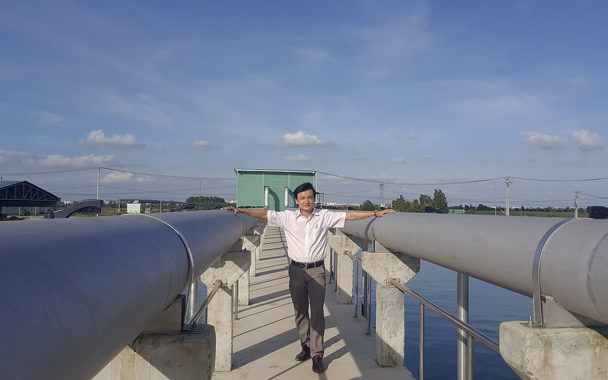 Khu xử lý nước khải Lê Minh Xuân tháng 5-2015
