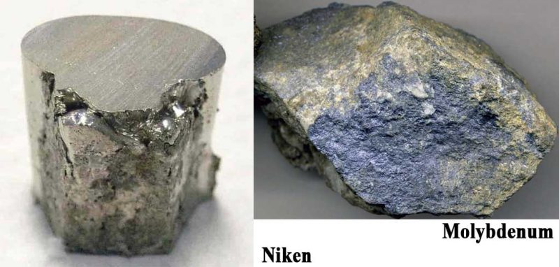 Niken và molybdenum