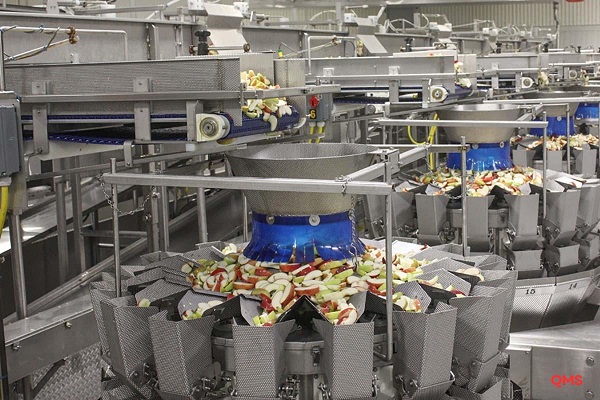 Dây chuyền sản xuất thực phẩm làm từ vật liệu inox